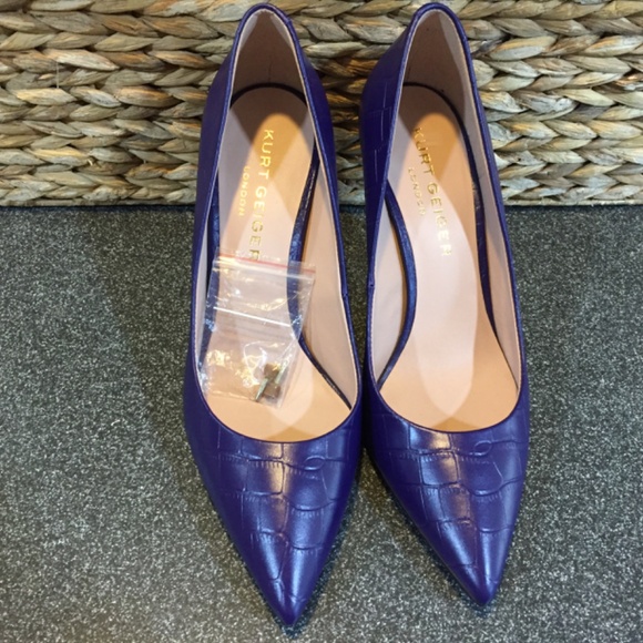 Kurt Geiger London Purple Stiletto Heels - Picture 12 of 13